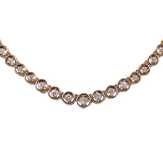 ジュエリーK18 テニスブレスレット ダイヤ5ct
