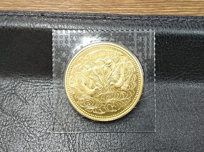 天皇陛下御在位60年記念金貨幣