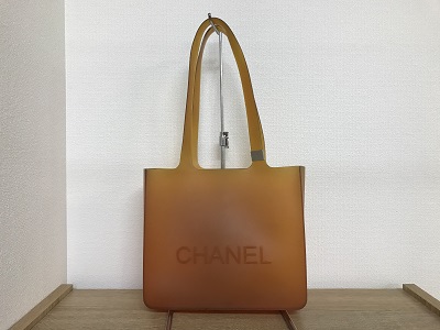 CHANELラバートートバッグ (オレンジ)