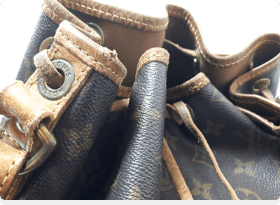 シャネル取手のヒビ割れ